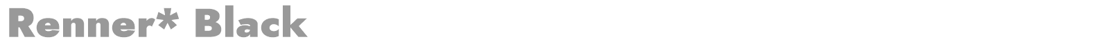 Renner* font preview